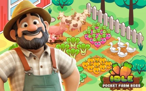 Idle Pocket Farm Boss - Idle Farming Tycoon Game
