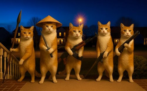 Cat with a firearm: Clicker Evolution Game