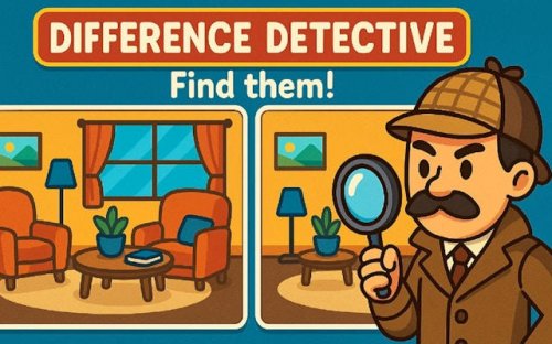 Difference Detective: Find Them! - Spot the Differences Game