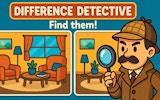 Difference Detective: Find Them! - Spot the Differences Game
