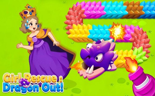 Girl Rescue: Dragon Out - Color Match Puzzle Adventure