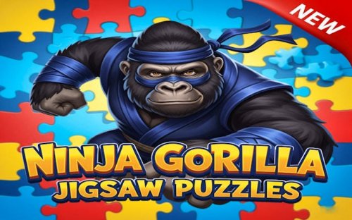 Ninja Gorilla Jigsaw Puzzles Game
