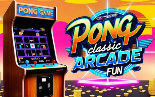 Pong Game Classic Arcade Fun - Retro Table Tennis