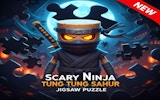 Scary Ninja Tung Tung Sahur Jigsaw Puzzle Game