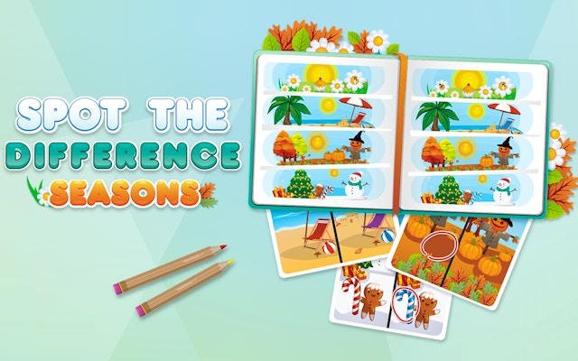 Spot the Difference - Seasons Puzzle Game
