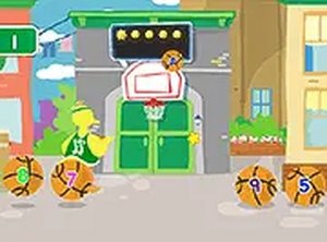 Big Bird's Basketball Counting Game - Math Arcade Game