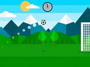 Flat Crossbar Challenge Soccer Arcade Game